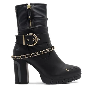 Botki Mustang 1363-505 Czarny - Botki damskie - miniaturka - grafika 1