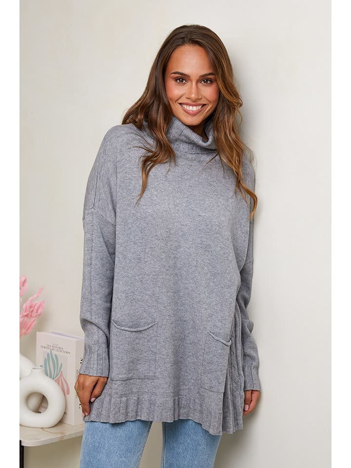 Soft Cashmere Golf w kolorze szarym