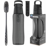 Butelki filtrujące - Butelka filtrująca Dafi Solid 0,7 czarna + szczoteczka do czyszczenia - miniaturka - grafika 1