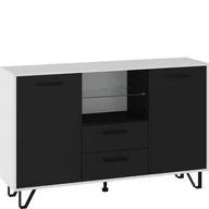 Komody - Komoda 2D2S BOS-03 Boss MebloCross Czarny Mat / Dąb Artisan - miniaturka - grafika 1