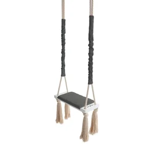 Huśtawka WoodSwing Szary Ciemny - Leżaczki i huśtawki - miniaturka - grafika 1