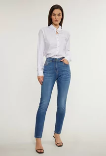 Spodnie damskie - Klasyczne jeansy damskie - Monnari - grafika 1
