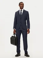 Garnitury - BOSS Garnitur 50528142 Granatowy Slim Fit - miniaturka - grafika 1