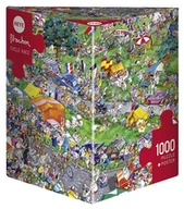 Puzzle - Heye Puzzle 1000 elementów. Wyścig kolarski, Blachon + plakat - miniaturka - grafika 1