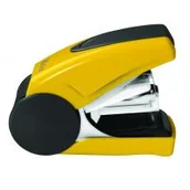 Zszywacze biurowe - Tetis Mini zszywacz GV080-YV Żółto-czarny - miniaturka - grafika 1