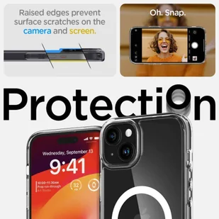 Etui APPLE IPHONE 15 Spigen Ultra Hybrid Mag MagSafe White transparentne - Etui i futerały do telefonów - miniaturka - grafika 11