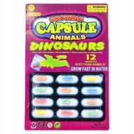 Zabawki do kąpieli - MAGICZNE KAPSUŁKI ROSNĄCE W WODZIE DINOZAURY 12 SZTUK DO KĄPIELI W WANNIE - miniaturka - grafika 1
