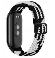 Akcesoria do smartwatchy - ChronSmarta Pasek ChronSmarta do smartband'a Xiaomi Mi Band 8 / 9 / 10 Biało-czarny - miniaturka - grafika 1