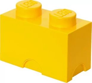 Żółty pojemnik podwójny LEGO® - Pojemniki na zabawki - miniaturka - grafika 1