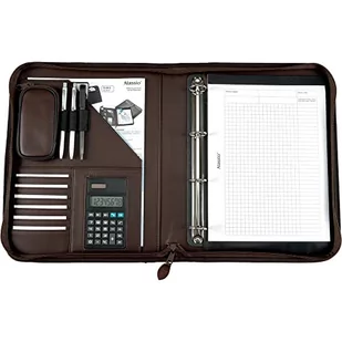 Alassio 30053  ring binder A4 viterbo, imitacja skóry bukowy, brązowy 30053 - Artykuły biurowe - miniaturka - grafika 1