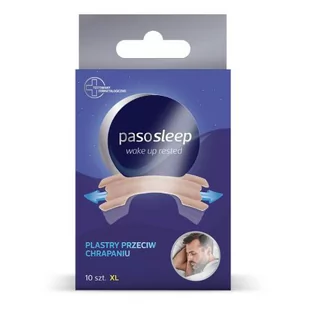 PASOSLEEP Wake Up Rested Plastry przeciw chrapaniu XL, 10 szt. - Akcesoria medyczne - miniaturka - grafika 1