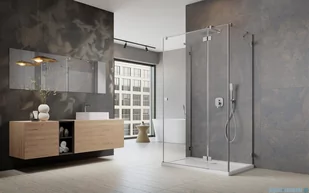 Radaway Essenza Pro Brushed Nickel Kdj+S kabina 80x80x80cm prawa szczotkowany nikiel 10097380-91-01R/10098080-01-01/10098080-01-01 - Kabiny prysznicowe - miniaturka - grafika 4