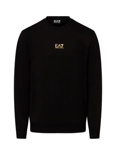 EA7 Emporio Armani Bluza męska Mężczyźni Bawełna czarny jednolity, M - Bluzy męskie - miniaturka - grafika 1