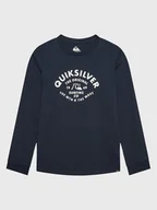 Bluzki damskie - Quiksilver Bluzka Script Talk EQBZT04514 Granatowy Regular Fit - miniaturka - grafika 1
