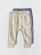 Spodenki dla niemowląt - Reserved - Bawełniane spodnie 2 pack - beżowy - miniaturka - grafika 1