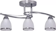 Lampy sufitowe - Kaja Samira lampa podsufitowa 3x40W chrom/szkło białe K-JSL-8090/3CHR - miniaturka - grafika 1