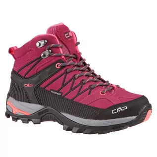 Buty trekkingowe damskie - CMP Campagnolo Campagnolo Rigel WP Buty trekkingowe Mid Kobiety, czerwony/czarny EU 37 2021 Trapery turystyczne 3Q12946-06HF-37 - grafika 1