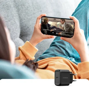 Ugreen ładowarka sieciowa USB Typ C 25W Power Delivery + kabel USB Typ C 2m czarny (50581) - Kable USB - miniaturka - grafika 7