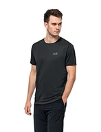 Koszulki męskie - Jack Wolfskin Męski T-Shirt Pack & Go T M, Czarny, L - miniaturka - grafika 1