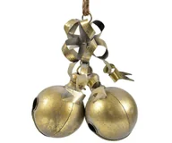 Ozdoby bożonarodzeniowe - Gold line Złote kule dzwonki - miniaturka - grafika 1