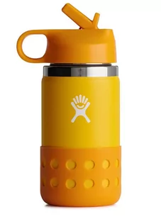 Butelka termiczna kubek dla dziecka 355 ml Wide Mouth straw lid Hydro Flask - canary - Kubki termiczne - miniaturka - grafika 1