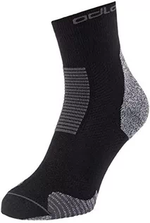 Skarpetki damskie - Odlo Ceramicool Stabilizer Socks Quarter, black EU 45-47 2021 Skarpety do biegania 763730-15000-45-47 - grafika 1