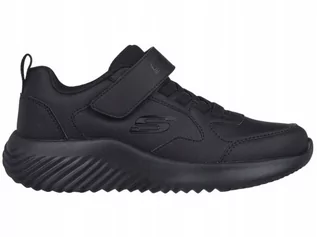 Buty dla dziewczynek - BUTY dziecięce SKECHERS 405626L-BBK lekkie czarne na rzepę 29 - grafika 1