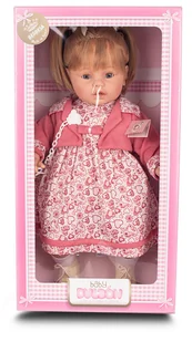 Lalka hiszpańska duża lala dziewczynka z włosami mówiąca Dulzon  64 cm - Lalki dla dziewczynek - miniaturka - grafika 1