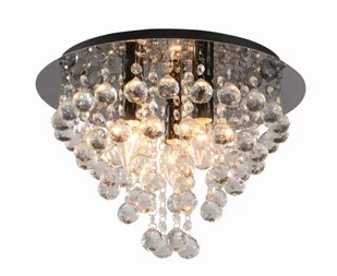 London Crystla plafon 3pł. CZARNY CHROM 627703-29 - Lampy sufitowe - miniaturka - grafika 1