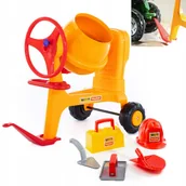 Zabawki do piasku - Duża BETONIARKA + ZESTAW MURARZA Z ZACZEPEM WADER POLESIE XXL - miniaturka - grafika 1