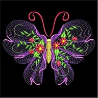 Gumki biurowe - Norimpex, Mozaika z diamencikami Mandala 7D Różowy Motyl 1006557, 30x30 cm - miniaturka - grafika 1
