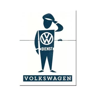 Art Nostalgic 14348 Volkswagen VW usługi mężczyzna, magnes, 8 x 6 cm 14348 - Dekoracje domu - miniaturka - grafika 1