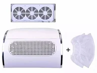 Pozostałe urządzenia kosmetyczne - POCHŁANIACZ PYŁU do Paznokci Pedicure 40W biały AG626A - miniaturka - grafika 1