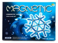 Klocki - Klocki Magnetyczne Konstrukcyjne Snow 84el Nowość - miniaturka - grafika 1