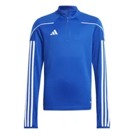 Bluzy dla chłopców - Dziecięca Bluza ADIDAS TIRO23L TR TOPY HS3490 – Niebieski - miniaturka - grafika 1