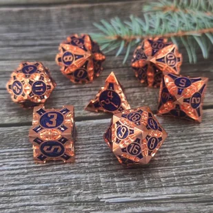 Kostki Rpg Adept Magii Zestaw 7 Metalowych Kości - Akcesoria do gier planszowych - miniaturka - grafika 1
