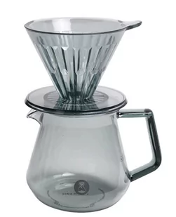 Zestaw Timemore Crystal Eye Brewer Set 01 Transparent Black - Młynki do kawy - miniaturka - grafika 1