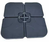 Parasole ogrodowe - Kwadratowa czarna podstawa do parasola ogrodowego - Arys - miniaturka - grafika 1