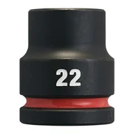 Klucze i nasadki - Milwaukee nasadka udarowa 22 mm 3/4" 6-kątna Shockwave krótka metryczna 4932480364 - miniaturka - grafika 1