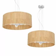 Lampy sufitowe - Milagro Lampa wisząca CORK White/Cork 3xE27 MLP7523 - miniaturka - grafika 1