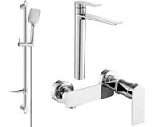 Zestawy baterii łazienkowych - Mexen Zero DF62 zestaw prysznicowy, chrom - 71114DF62-00 - miniaturka - grafika 1