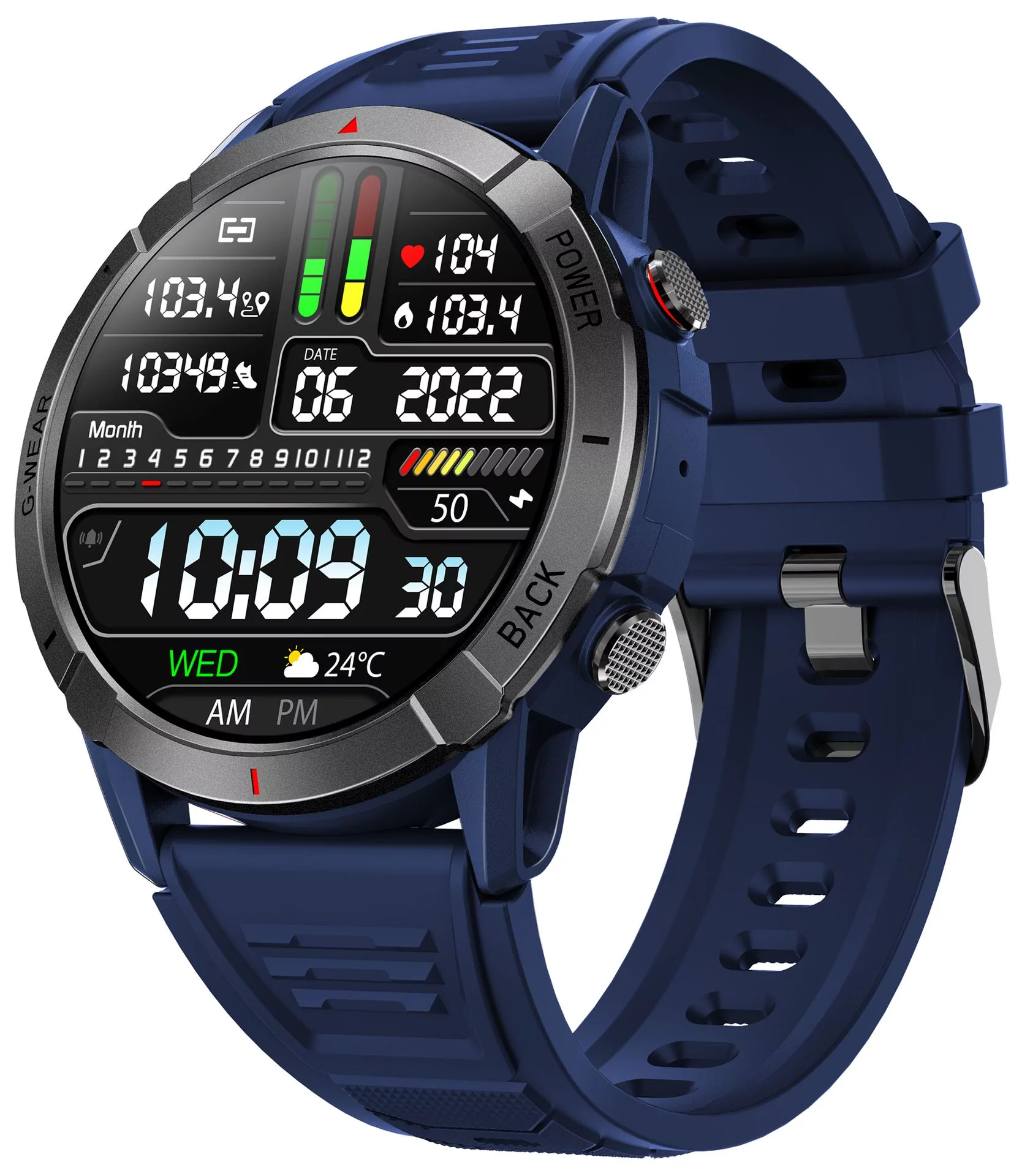 Zegarek Hagen HC51.27.537 Smartwatch HC51 niebieski - Natychmiastowa WYSYŁKA 0zł (DHL DPD INPOST) | Grawer 1zł | Zwrot 100 dni