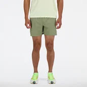 Spodenki męskie - Spodenki męskie New Balance MS41286DEK  zielone - miniaturka - grafika 1