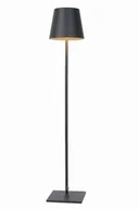Lampy ogrodowe - Lucide Lampa stojąca LED Justin na taras, czarna - miniaturka - grafika 1