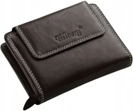 Portfele - Portfel Damski Na Zamek Skóra Naturalna Brązowy Skórzana Portmonetka - miniaturka - grafika 1