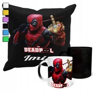 Gadżety dla niej i dla niego - ZESTAW KUBEK MAGICZNY + POSZEWKA Z PODUSZKĄ-AVENGERS DEADPOOL PREZENT+ IMIĘ - miniaturka - grafika 1