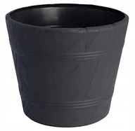 Donice - Doniczka drewnopodobna 4 antracyt FORM-PLASTIC - miniaturka - grafika 1