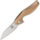 Scyzoryki - Bestech THE RETICULAN CPM-S35VN, Stonewash+Satin, Tytan, Złoty BT1810D - miniaturka - grafika 1