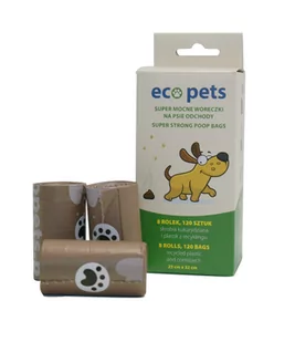Beco Pets Eco Pets Ekologiczne worki na odchody 120 szt 8x15 szt ) 55353-uniw - Woreczki na psie odchody - miniaturka - grafika 1