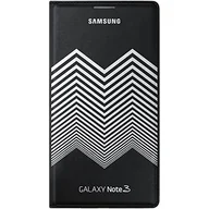 Paski - Samsung Nicolas Kirkwood Design Flip portfel etui do Samsung Galaxy Note 3 - czarny/biały pasek - miniaturka - grafika 1